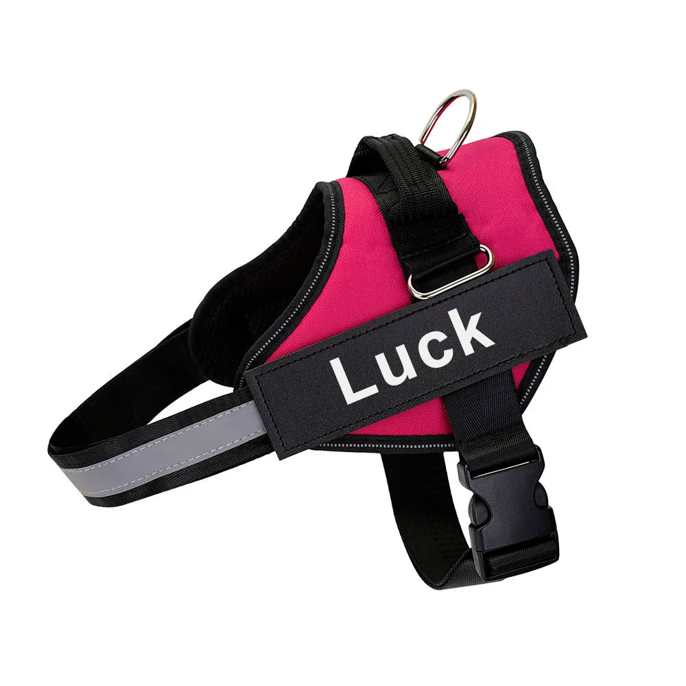 Customized Reflective Dog Harness Vest No Pull Adjustable Breathable Pet Harness for Outdoor Use