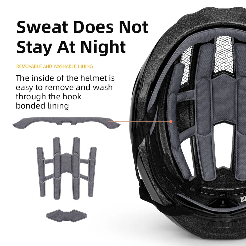 ROCKBROS Bicycle Helmet with LED Rear Light