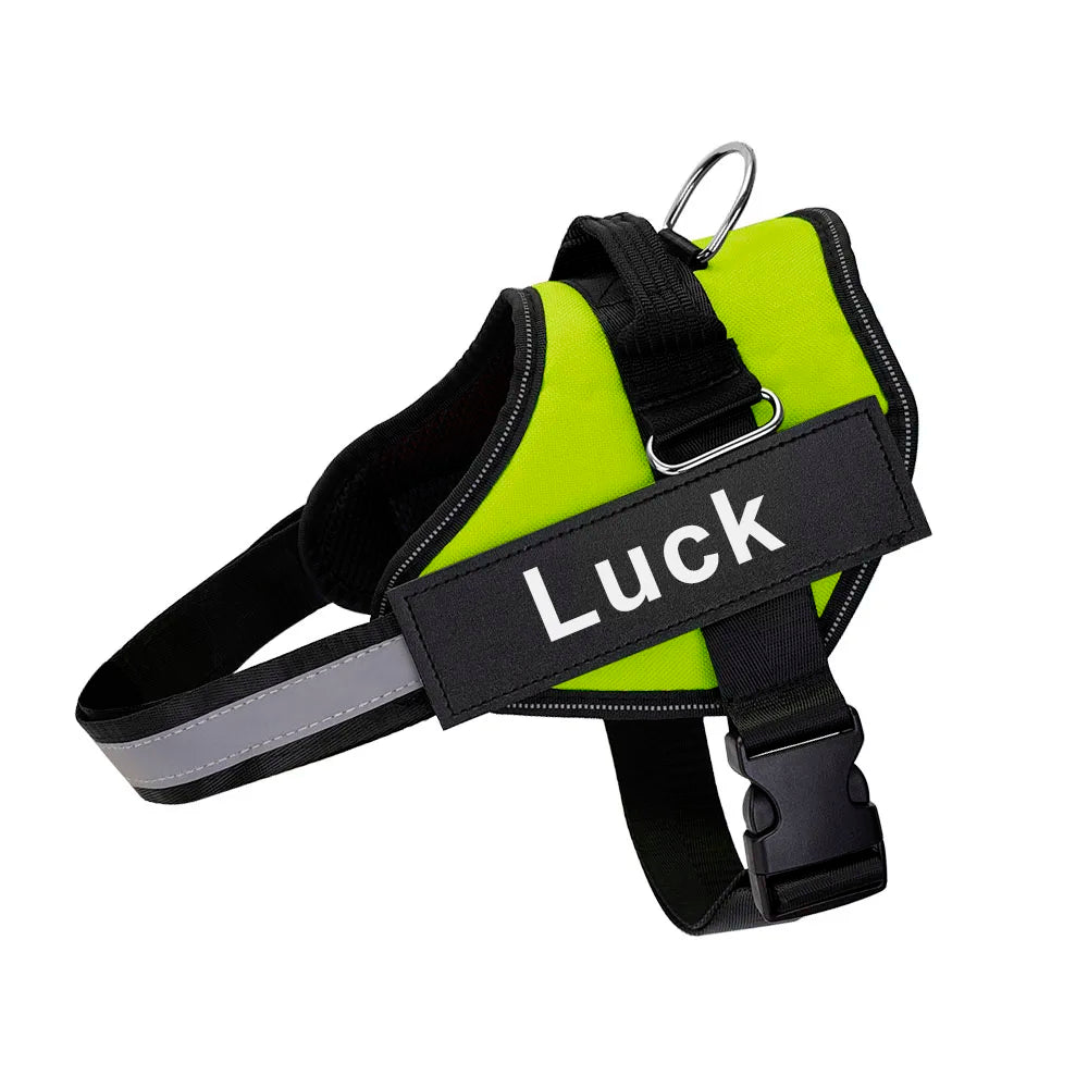 Customized Reflective Dog Harness Vest No Pull Adjustable Breathable Pet Harness for Outdoor Use