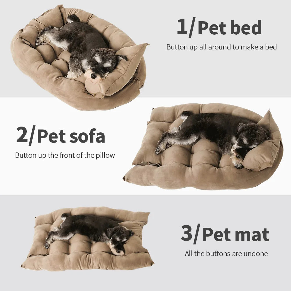 Didog Multifunction Dog Bed Mat 3 In 1 Cozy Pet Cushion