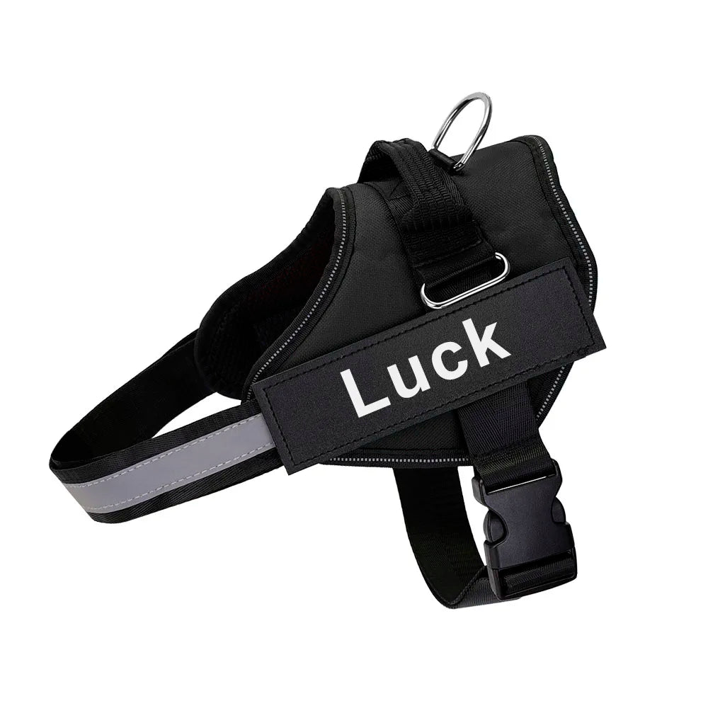 Customized Reflective Dog Harness Vest No Pull Adjustable Breathable Pet Harness for Outdoor Use