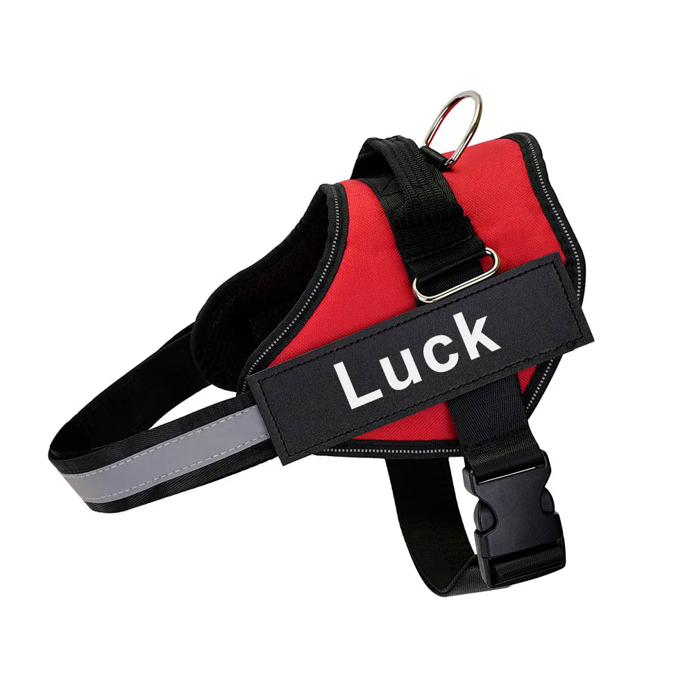 Customized Reflective Dog Harness Vest No Pull Adjustable Breathable Pet Harness for Outdoor Use