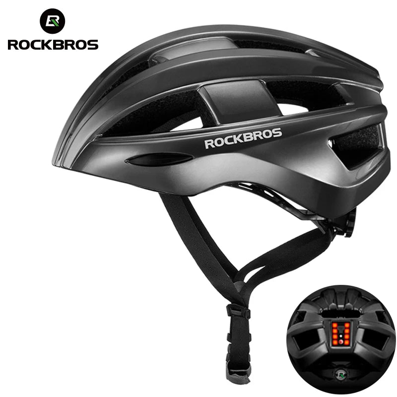 ROCKBROS Bicycle Helmet with LED Rear Light