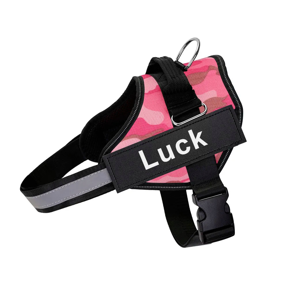 Customized Reflective Dog Harness Vest No Pull Adjustable Breathable Pet Harness for Outdoor Use