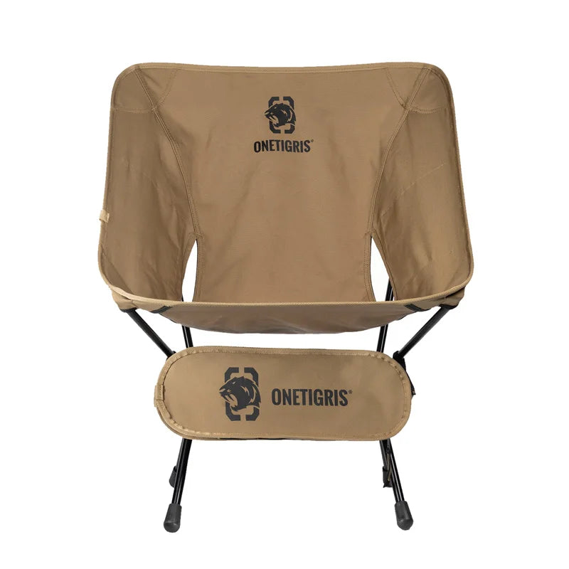 OneTigris Multicam Portable Camping Chair Foldable Outdoor Chair for Hiking Fishing and Gardening
