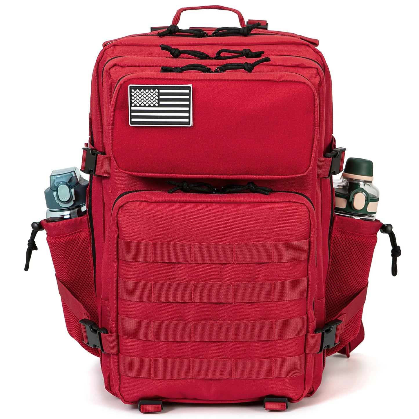 45L Tactical Backpack for Hunting with Dual Cup Holders and Outdoor Camping Features