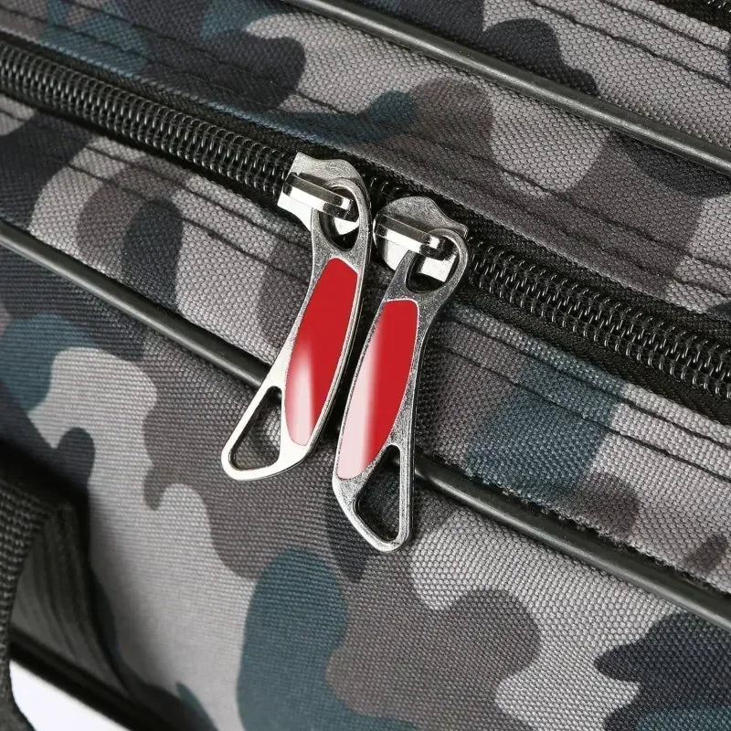 Lixada 3 Layer Portable Fishing Pole Bag Folding Rod Carry Case Tackle Storage Solution
