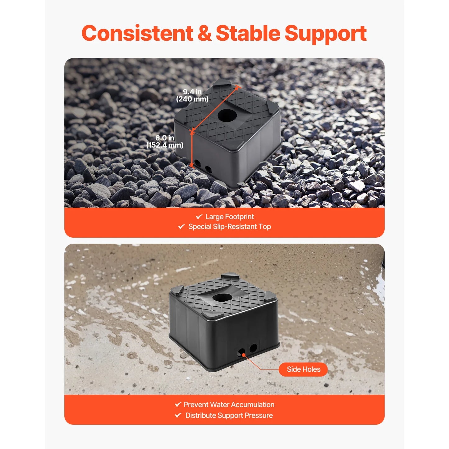 Hign-concerned RV Trailer Jack Block Durable Leveling Accessory