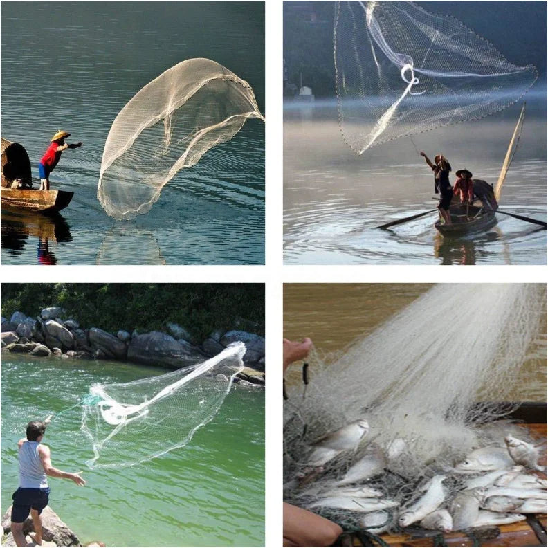 Hign-concerned Hand Cast Net Nylon Monofilament Fishing Net