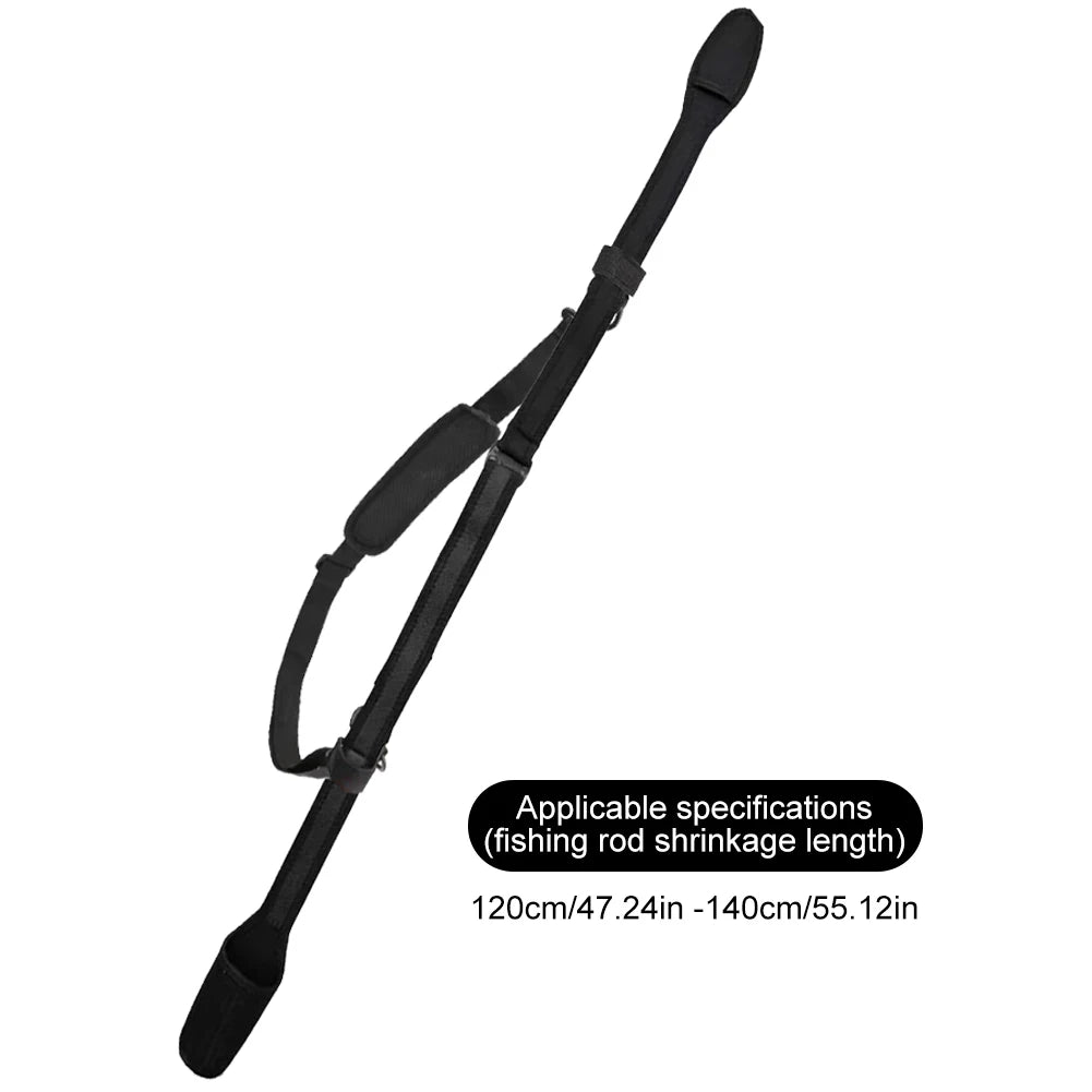 VKTECH Adjustable Fishing Rod Holder Shoulder Belt for Outdoors