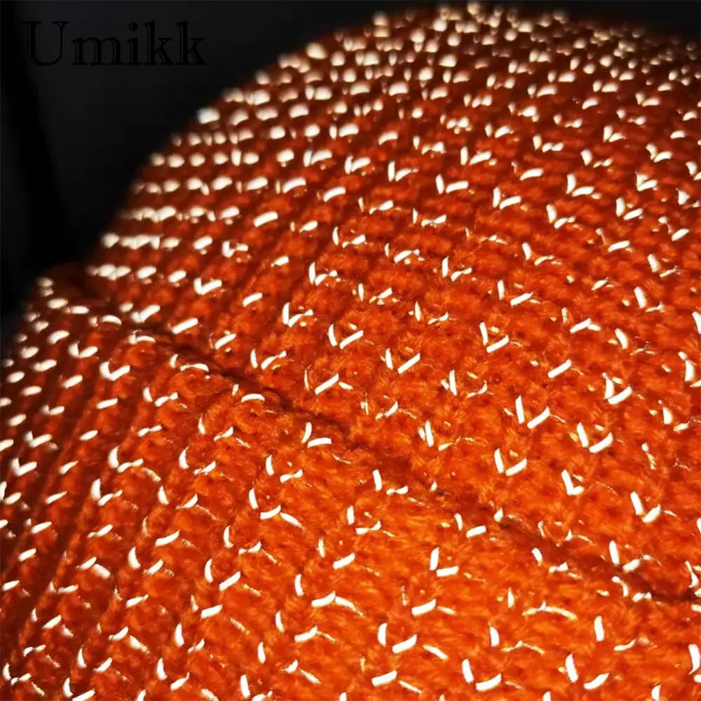 Craft of Weaving Unisex Winter Reflective Knitted Beanie Hat
