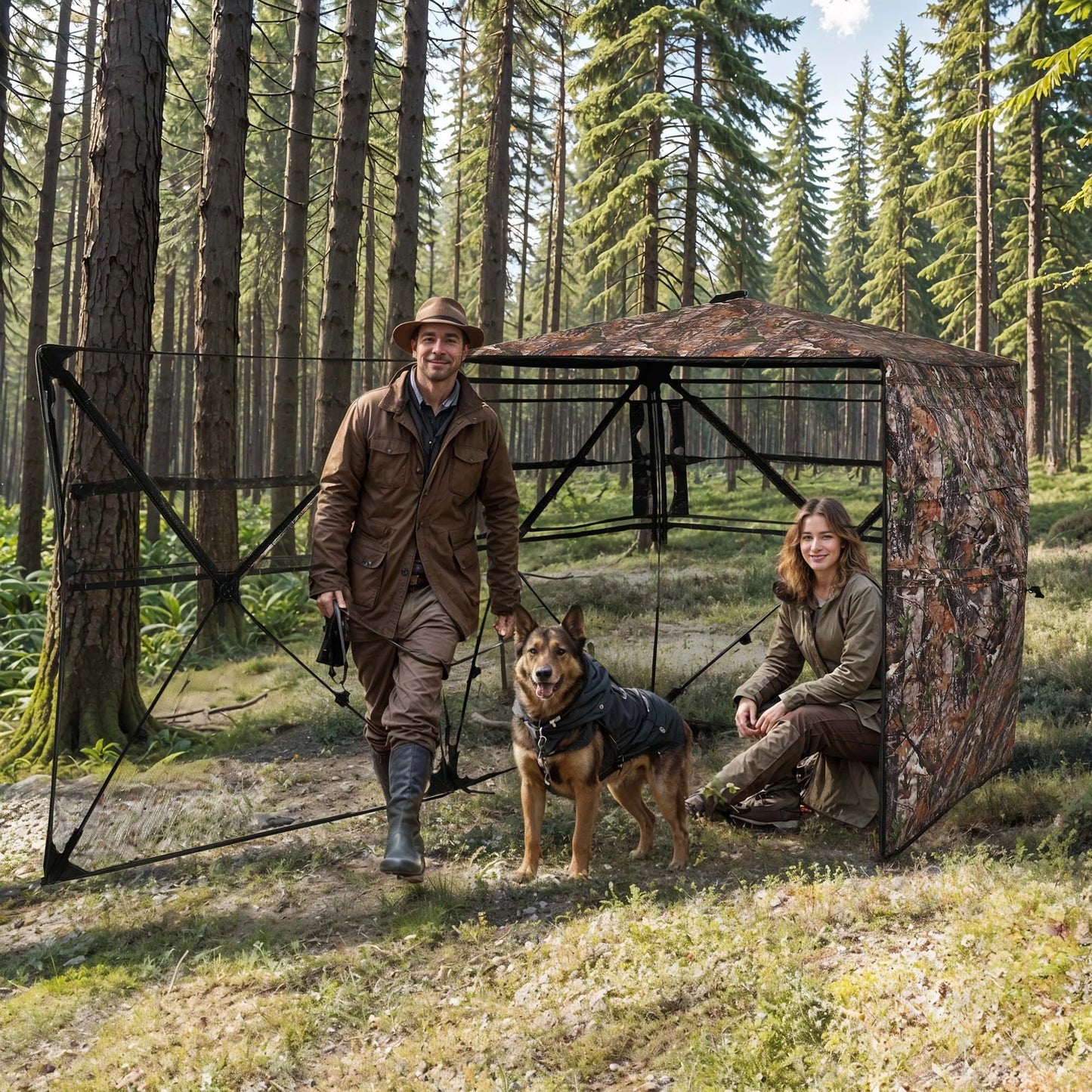 CN Hunting Blind with 360 Degree View for 3 Persons