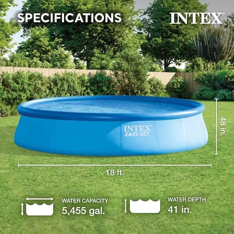 Intex Easy Set Inflatable Swimming Pool Set with Cover