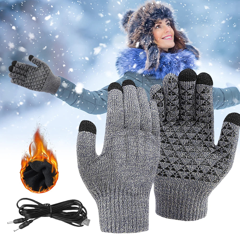 Shunmaii Electric Heated Touch Screen Gloves for Outdoor Use