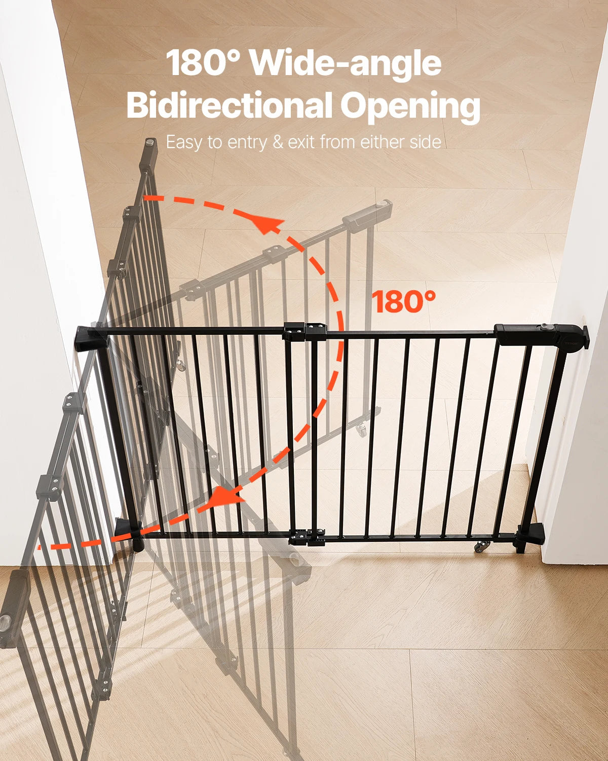 SucceBuy Adjustable Baby Gate for Child and Pet Security