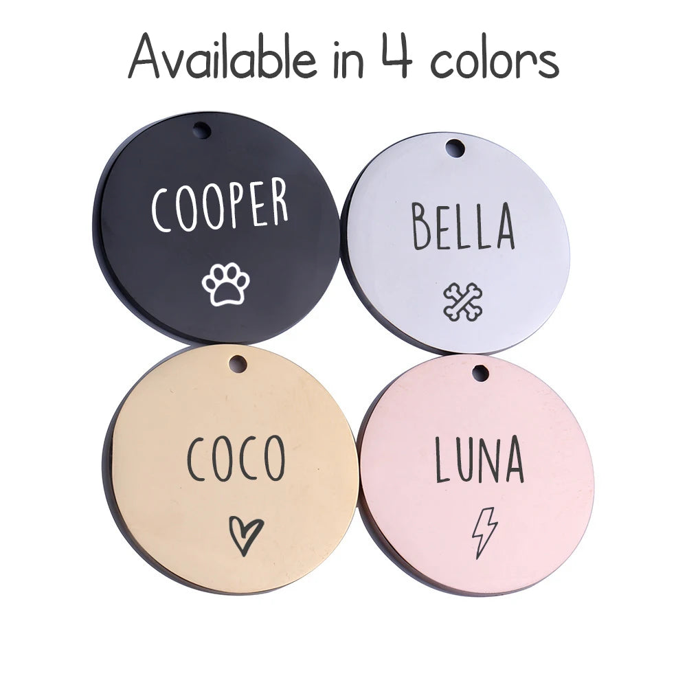 Fujian Personalized Engraved Cat Dog Pet ID Tag For Pets