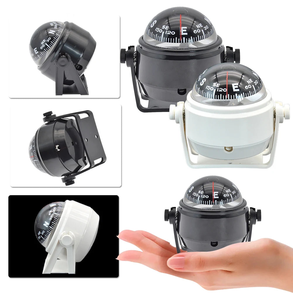 APWIKOGER Ball Shaped Marine Compass Pivoting Navigation