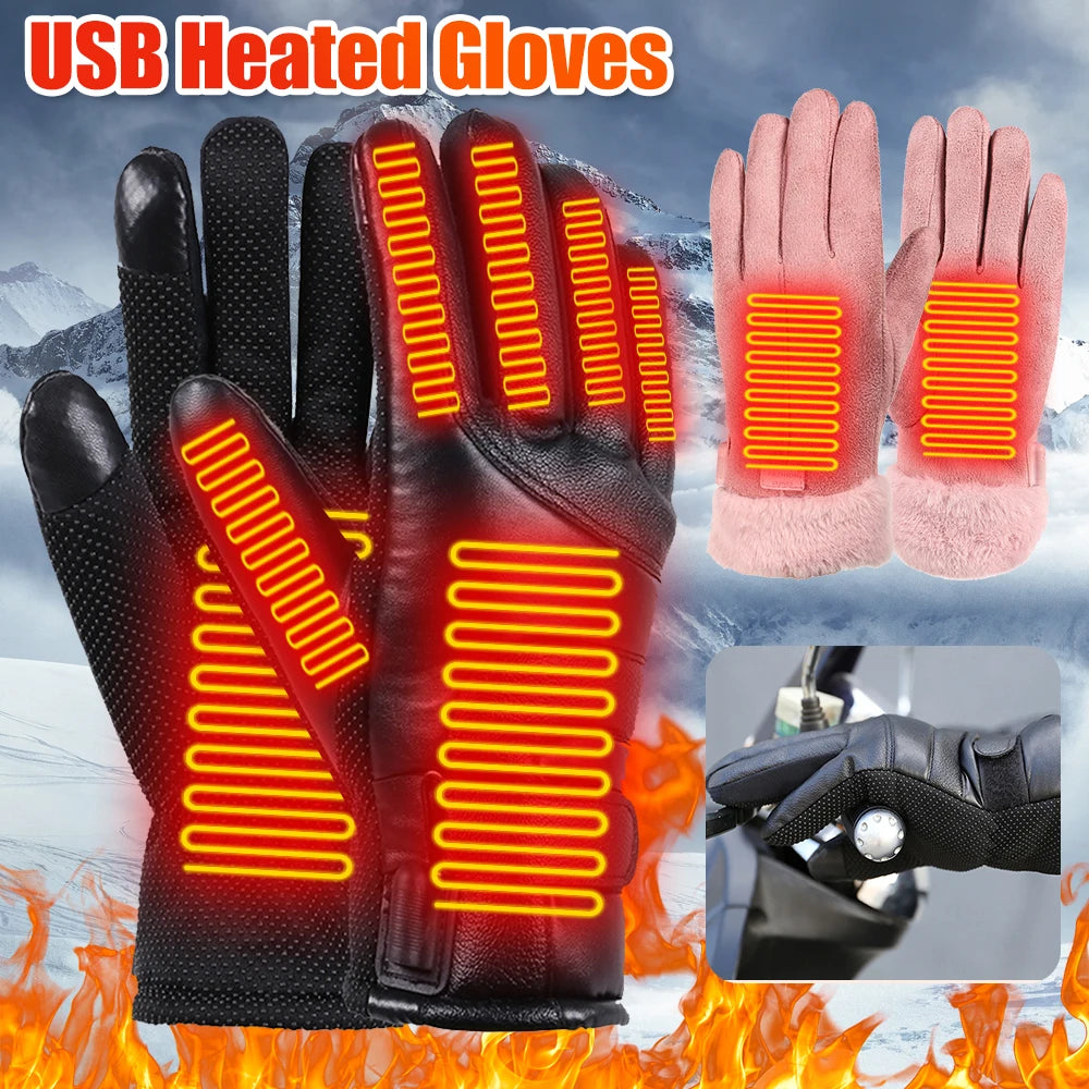SUNDICK Electric Heating Gloves for Winter Skiing and Snowboarding