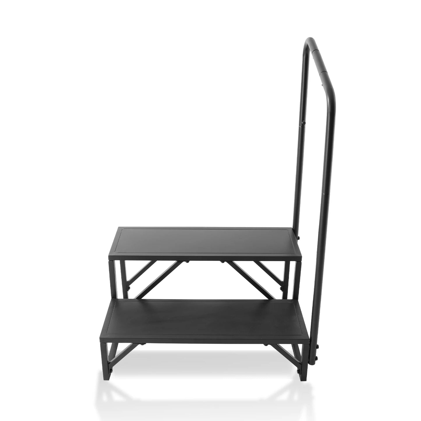 SucceBuy 2-Step RV Stairs with Handrail Non-Slip Design