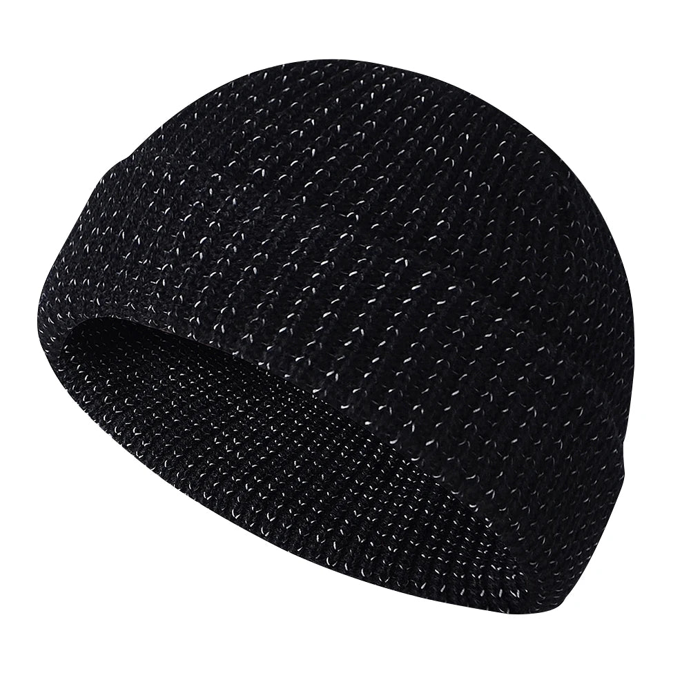 Craft of Weaving Unisex Winter Reflective Knitted Beanie Hat
