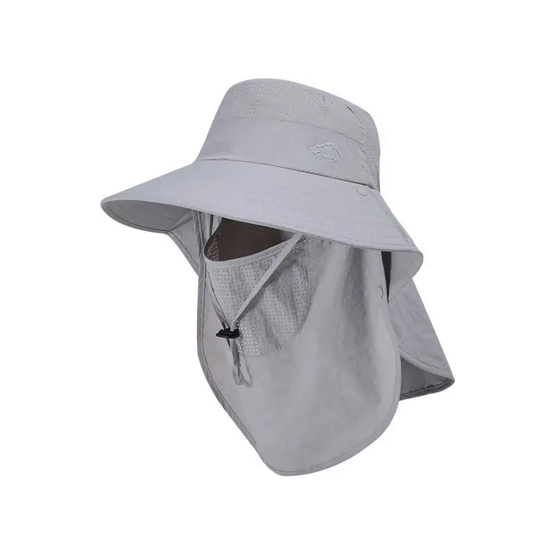Unisex Quick-Drying Large Brim Sunshade Sports Caps for Outdoor Fishing Activities