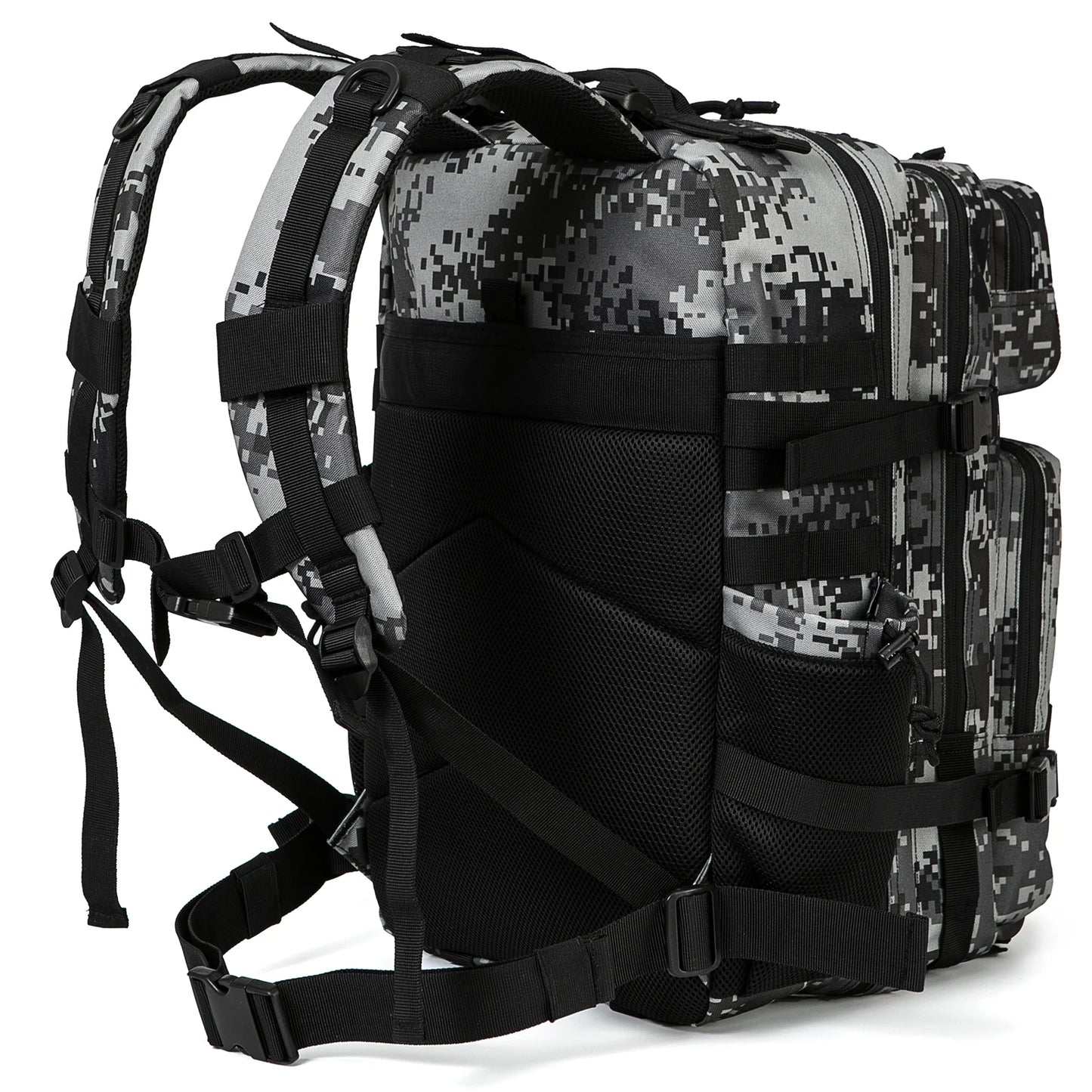 45L Tactical Backpack for Hunting with Dual Cup Holders and Outdoor Camping Features