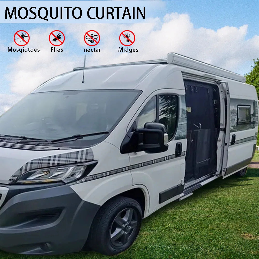 Alloyseed Magnetic Caravan Door Curtain Insect Mosquito Screen