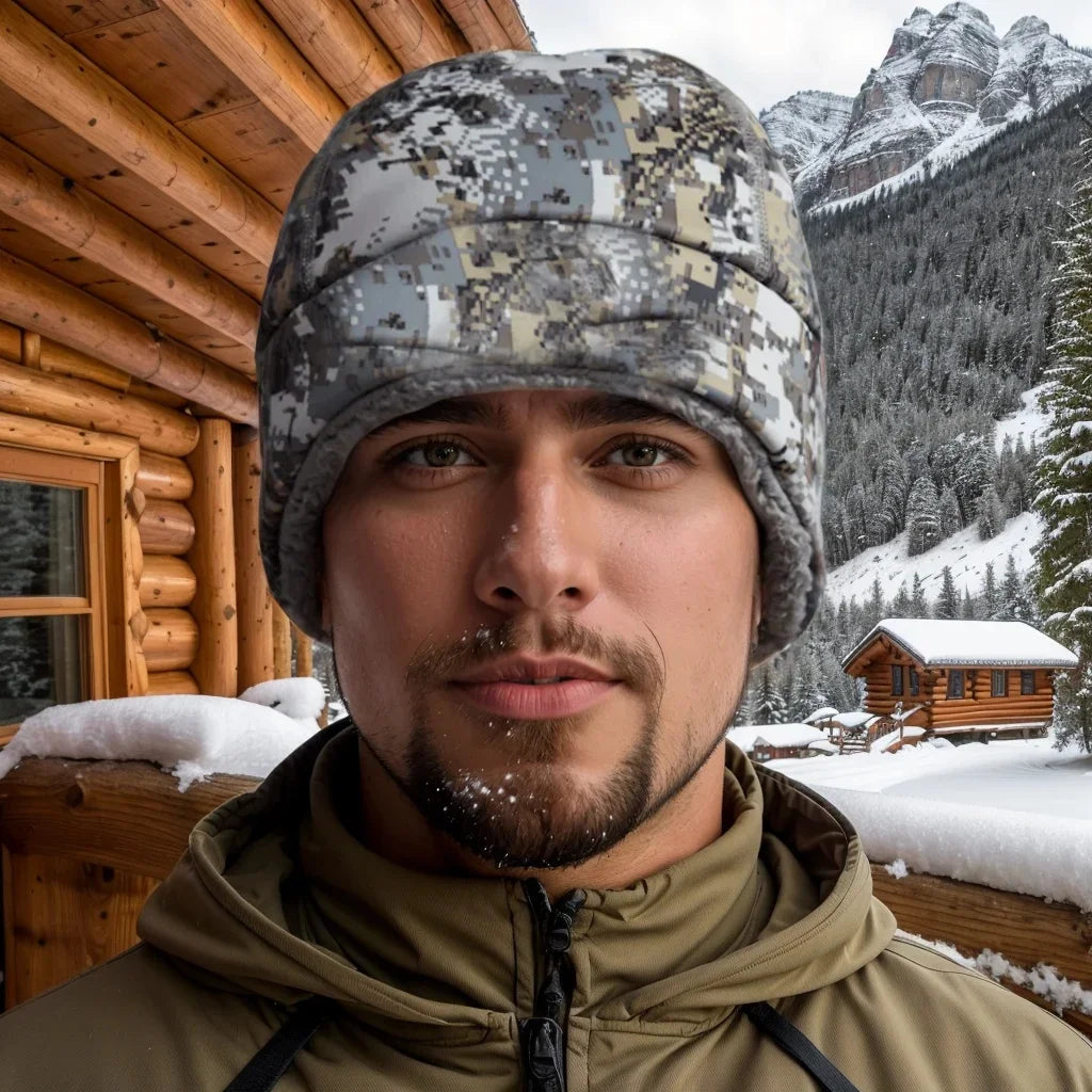 Hifad Men's Winter Fishing Hunting Camouflage Windproof Hat