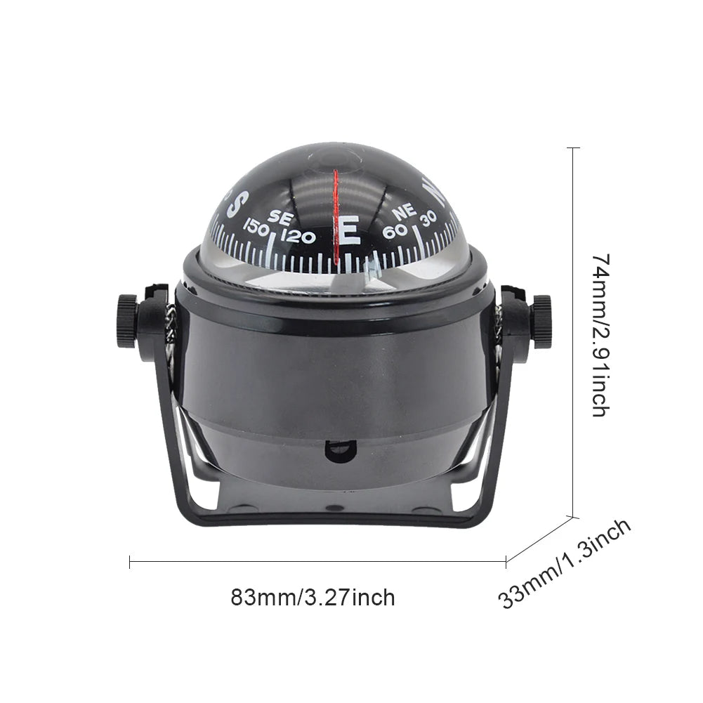 APWIKOGER Ball Shaped Marine Compass Pivoting Navigation