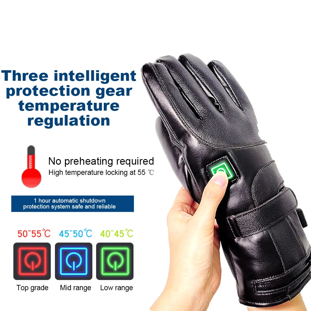 Rechargeable Heated Gloves for Men and Women Winter Thermal Touchscreen Skiing and Hiking
