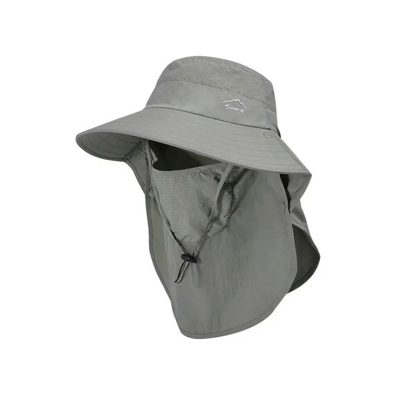 Unisex Quick-Drying Large Brim Sunshade Sports Caps for Outdoor Fishing Activities