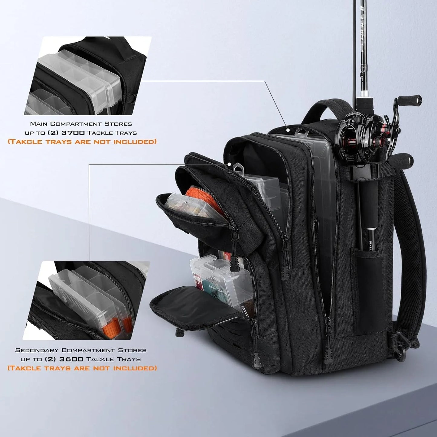 Tactical Fishing Sling Tackle Bag Lightweight Backpack for Gear Storage Ideal Gift for Men