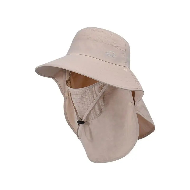 Unisex Quick-Drying Large Brim Sunshade Sports Caps for Outdoor Fishing Activities