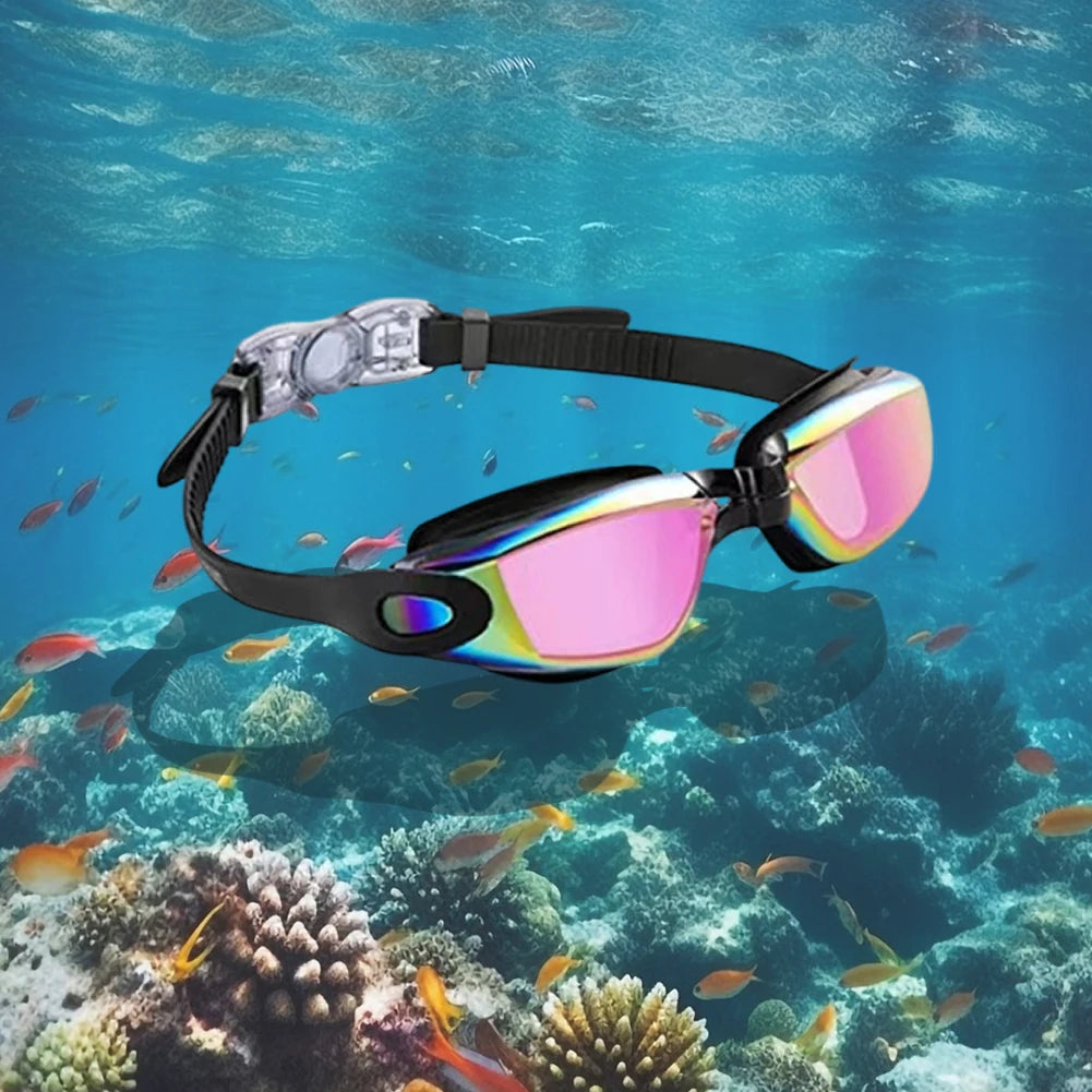 America Wildlife Anti Fog UV Swim Goggles Silicone Gaskets