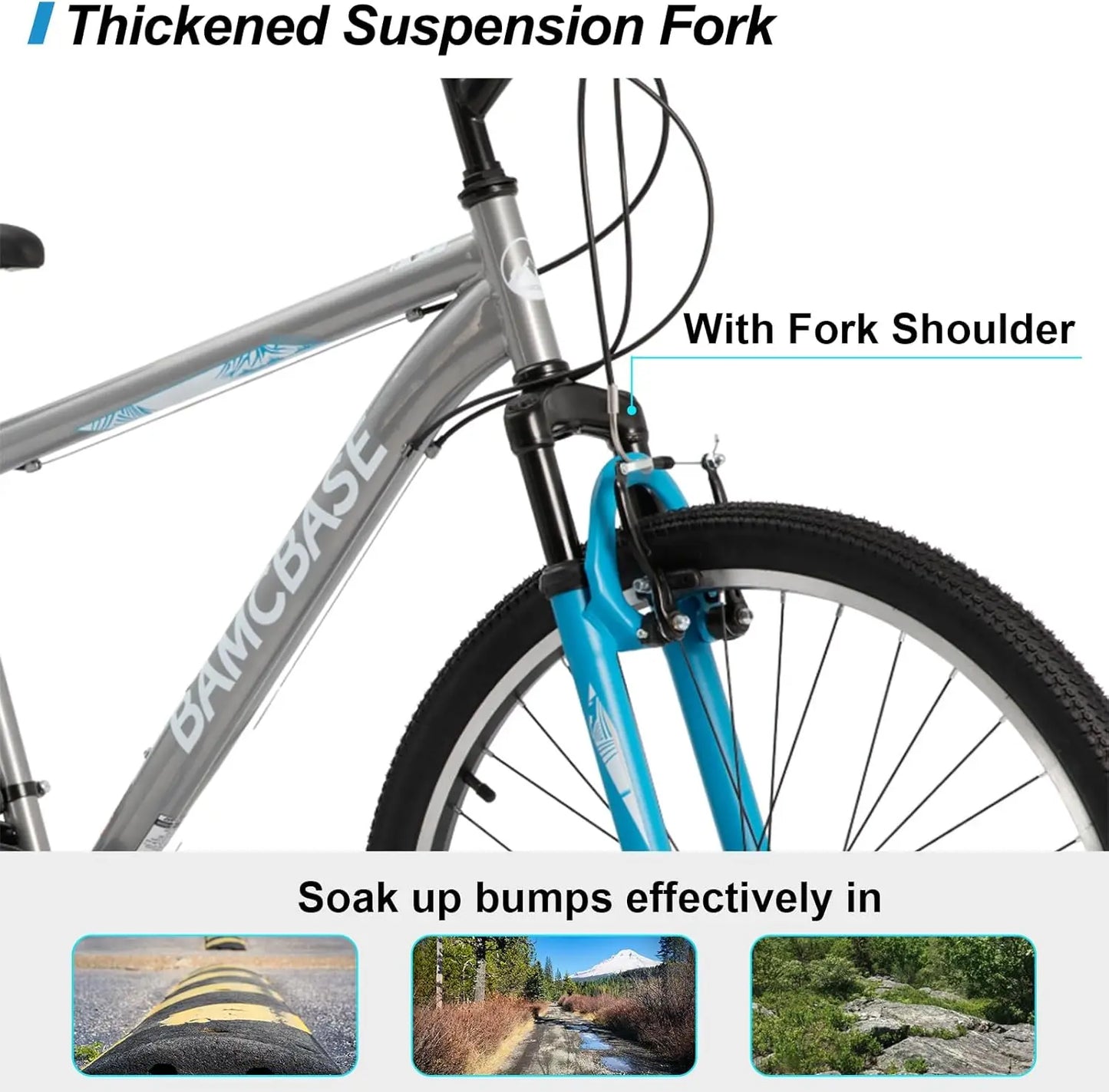 26 27.5 29 Inch Mountain Bike for Men and Women with 21 Speeds and High Carbon Steel Frame