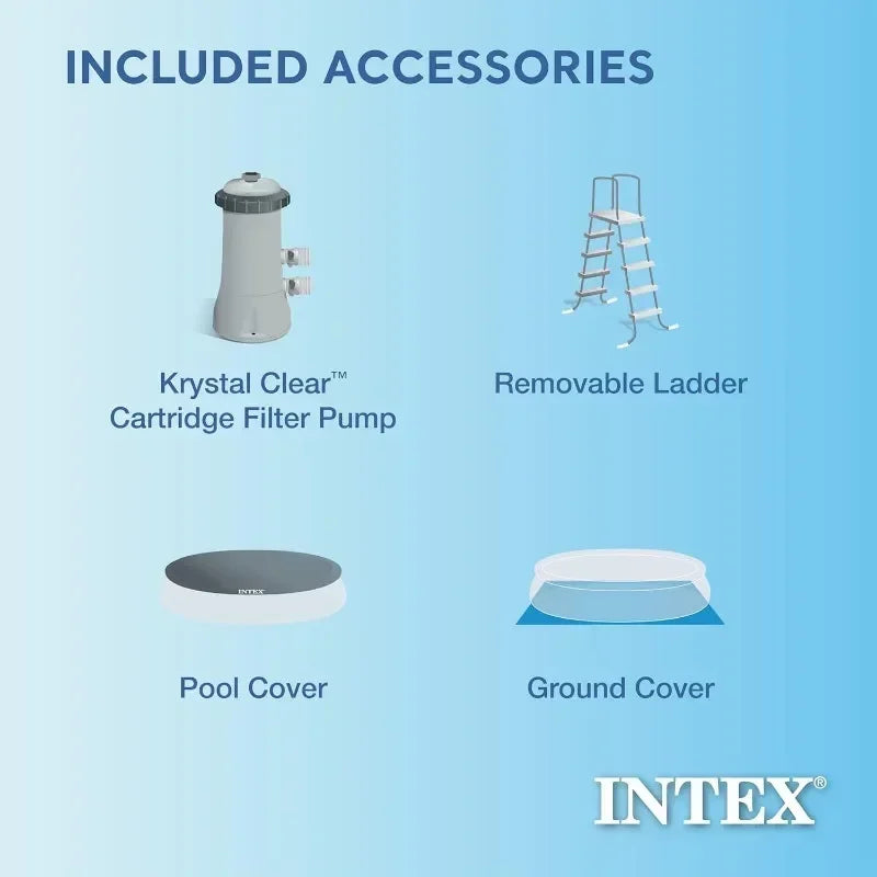 Intex Easy Set Inflatable Swimming Pool Set with Cover