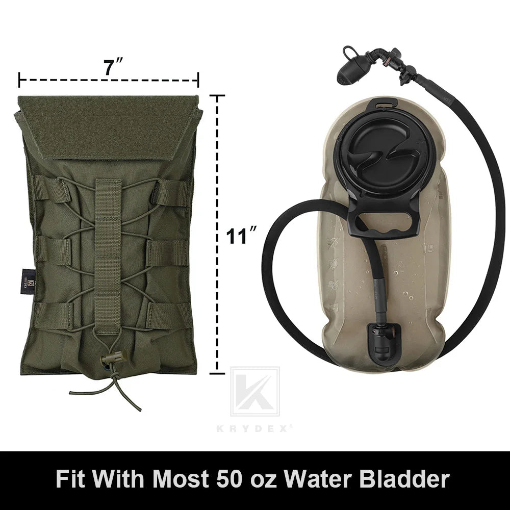 KRYDEX Tactical Hydration Carrier Pouch with Water Bladder