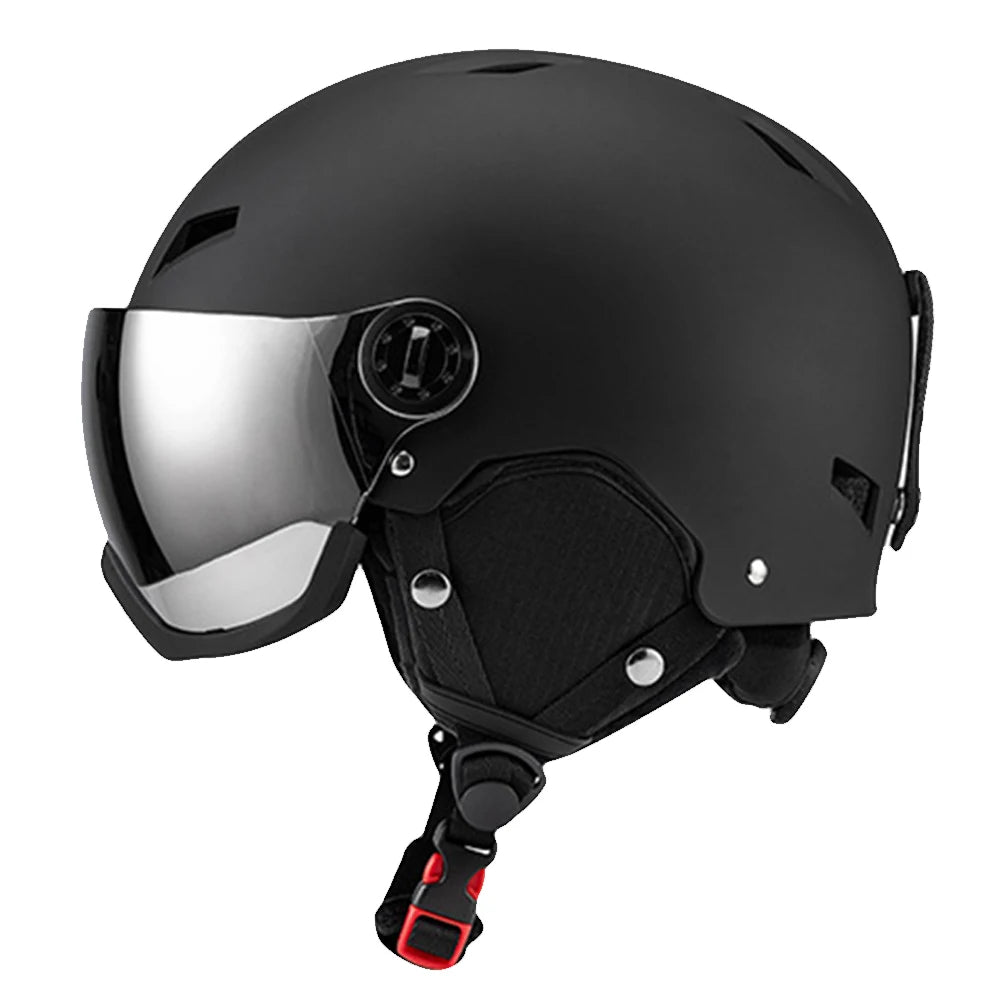 JoceStyle Winter Ski Helmet with Goggles for Snow Sports