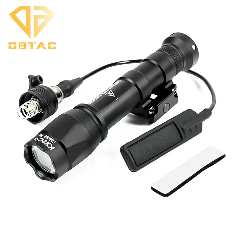Tactical SF M300C M600C Metal Flashlight Strobe Scout Light for Airsoft Hunting 20mm Rail