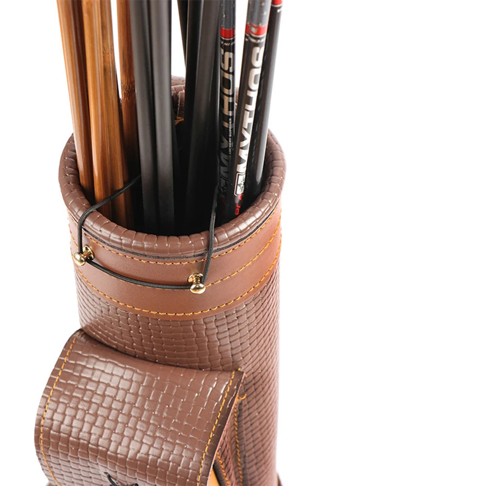Hign-concerned Cowhide Arrow Bag Archery Pouch Universal