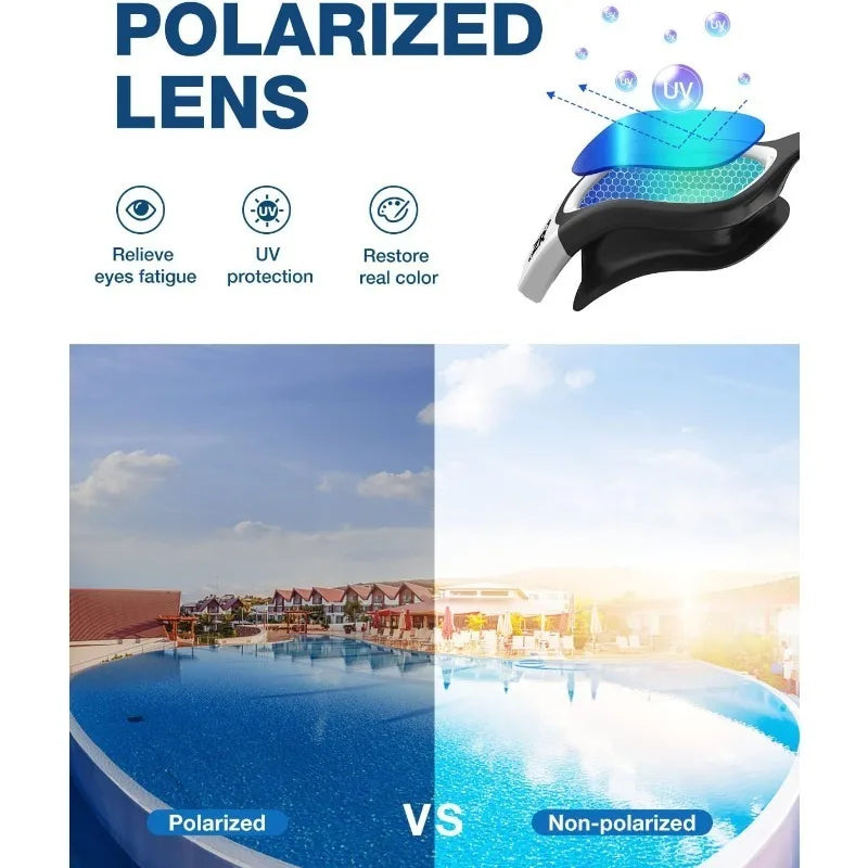 ZIONOR G1 Polarized Swimming Goggles for Unisex Adults