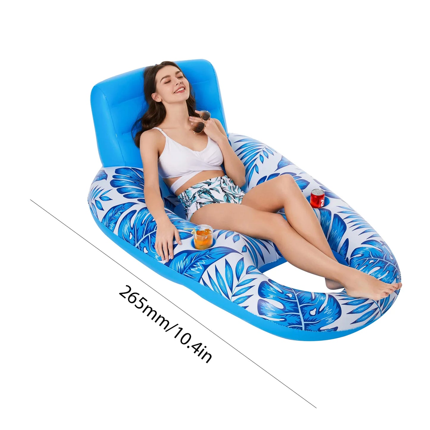 APWIKOGER Inflatable Swim Ring Float Chair for Water Fun