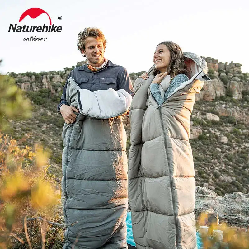 Naturehike Lightweight M180 M300 Double Camping Sleeping Bag Machine Washable Winter Comfort