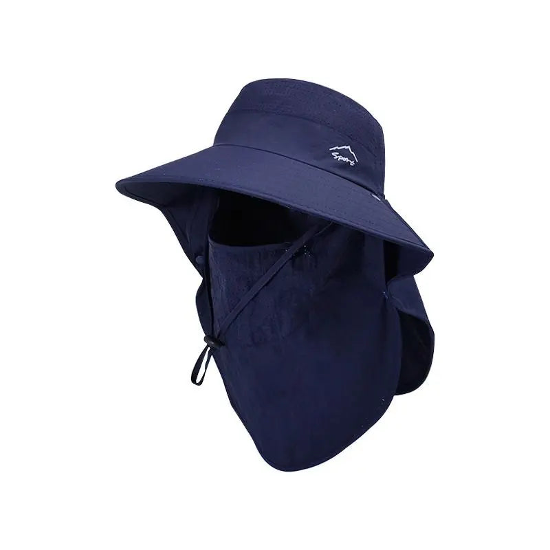 Unisex Quick-Drying Large Brim Sunshade Sports Caps for Outdoor Fishing Activities