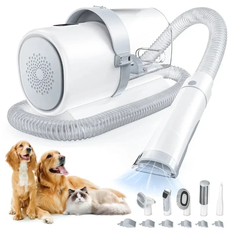 EDX Dog Grooming Kit with Pet Hair Vacuum