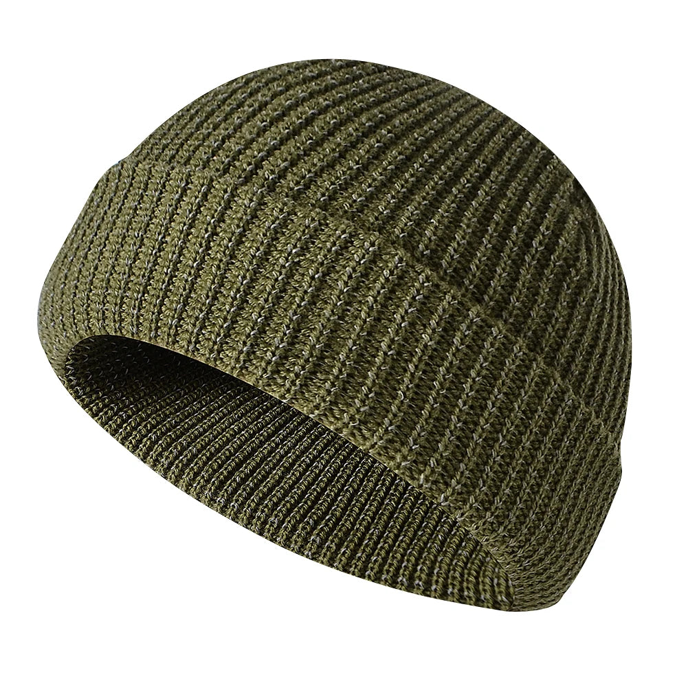 Craft of Weaving Unisex Winter Reflective Knitted Beanie Hat