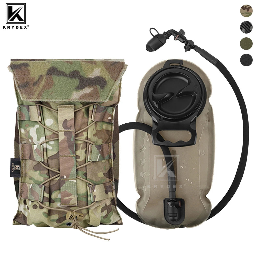 KRYDEX Tactical Hydration Carrier Pouch with Water Bladder
