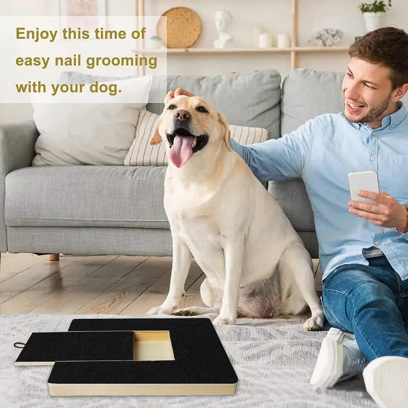 Choice Dog Nail Scratch Board With Built In Treat Box