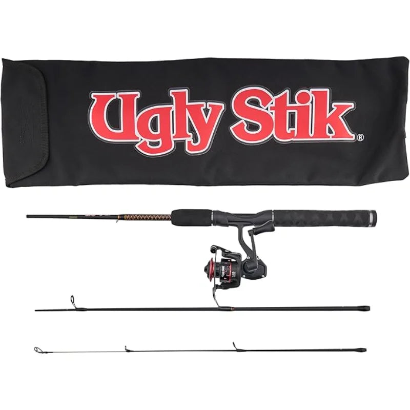 Ugly Stik GX2 Spinning Reel and Fishing Rod Combo 30 Size Lightweight Telescopic Design