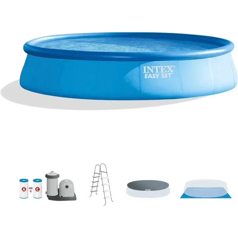 Intex Easy Set Inflatable Swimming Pool Set with Cover